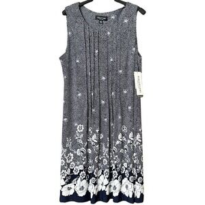 NWT Floral Bohemian Midi Dress Women's XL Business Casual Sleeveless Vacation
